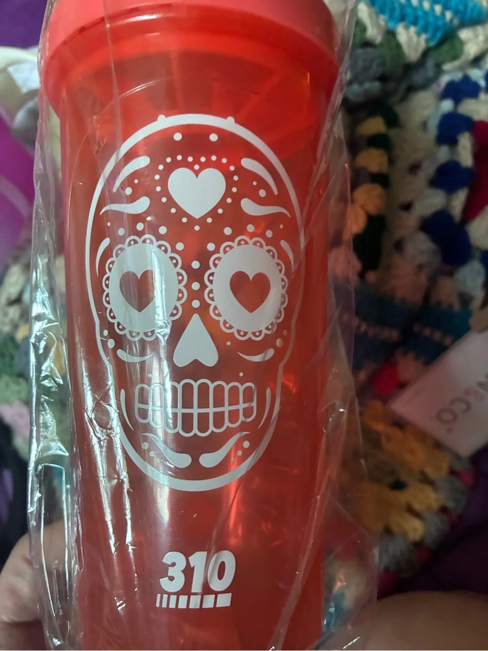 Red Sugar Skull Party Tumbler by
